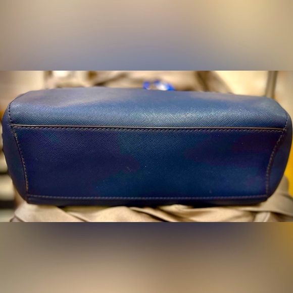 Michael Kors Jet Set Large Saffiano Leather Shoulder Bag - Blue - Picture 3 of 14